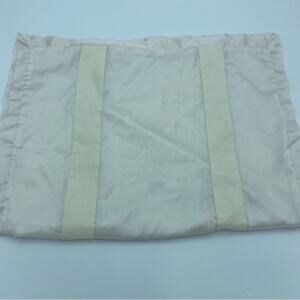 DKNY Pillow Sham Queen Cream Ribbon Detail Pintuck Pleates